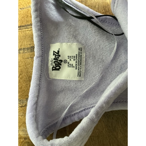 Bratz Light Purple Velvet Racerback Crop Top Sz: XS - Picture 3 of 8